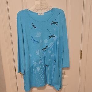 Jess & Jane 3/4 sleeve tunic NEVER WORN